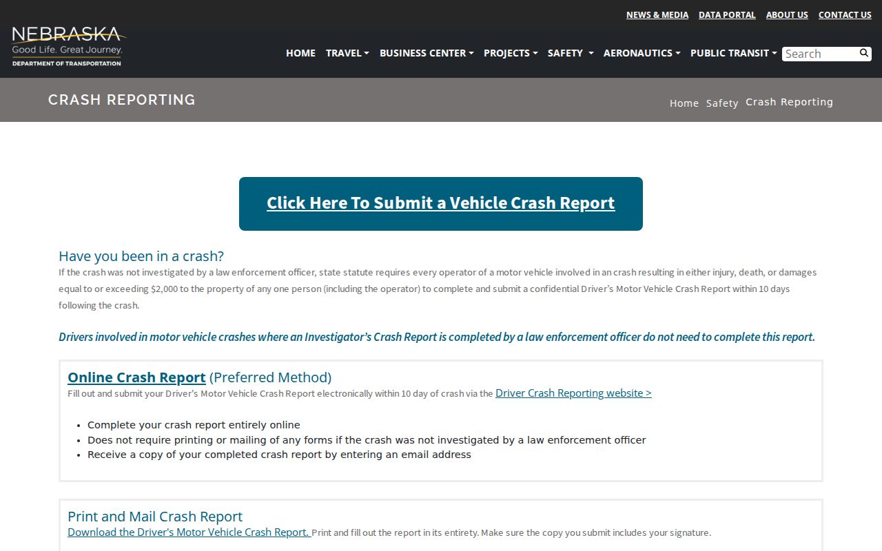 Holt County arrest and crash report request channel
