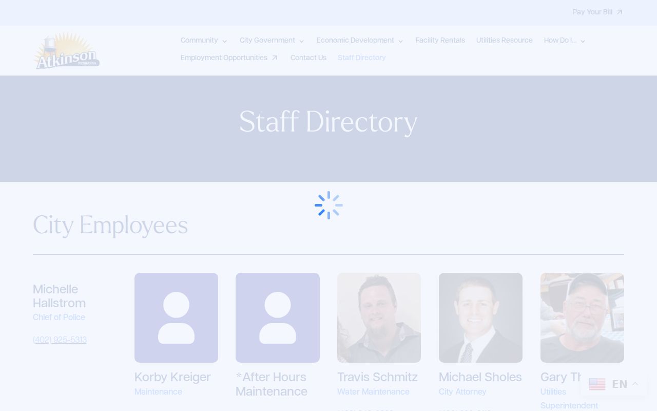Atkinson criminal records in Holt County police staff directory