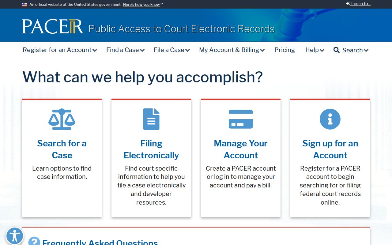 Holt County federal criminal court case PACER search service